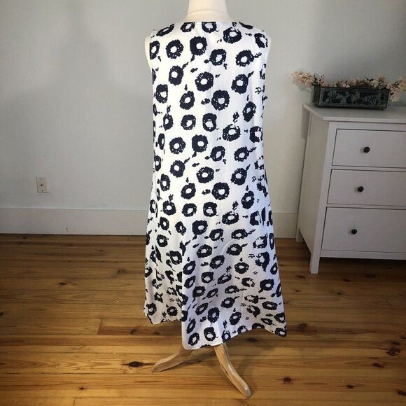 NEW Tendency Lightweight Sleeveless ALine Ankle Length Dress XXL Plus Size White - Picture 10 of 12